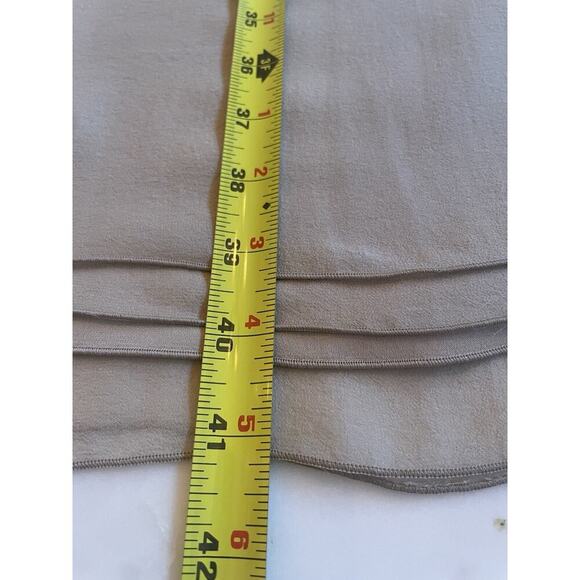 Ralph Lauren Purple Label Silk Cocktail Dress 6 Embellished Beaded Neck Tan $3K - Picture 12 of 16